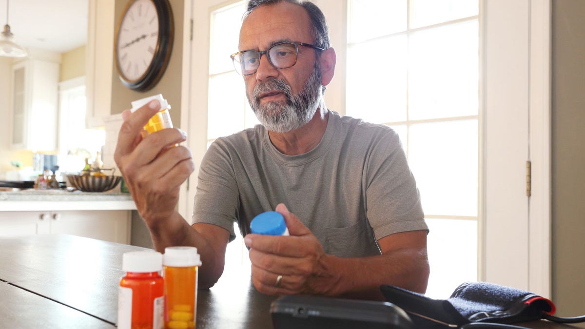 Man with medication