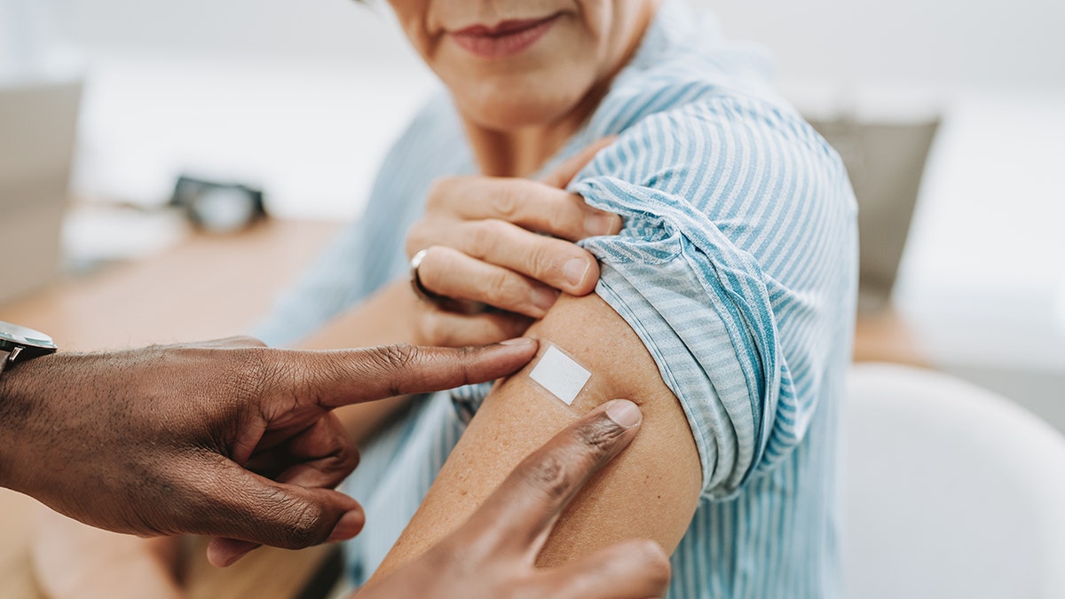 Vaccine on the arm