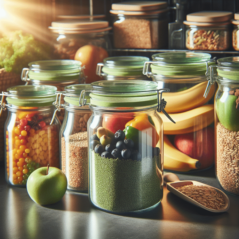 potes de vidro ecológicos para armazenar comida