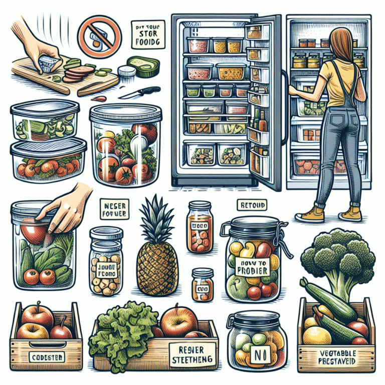 como armazenar comida sem desperdício