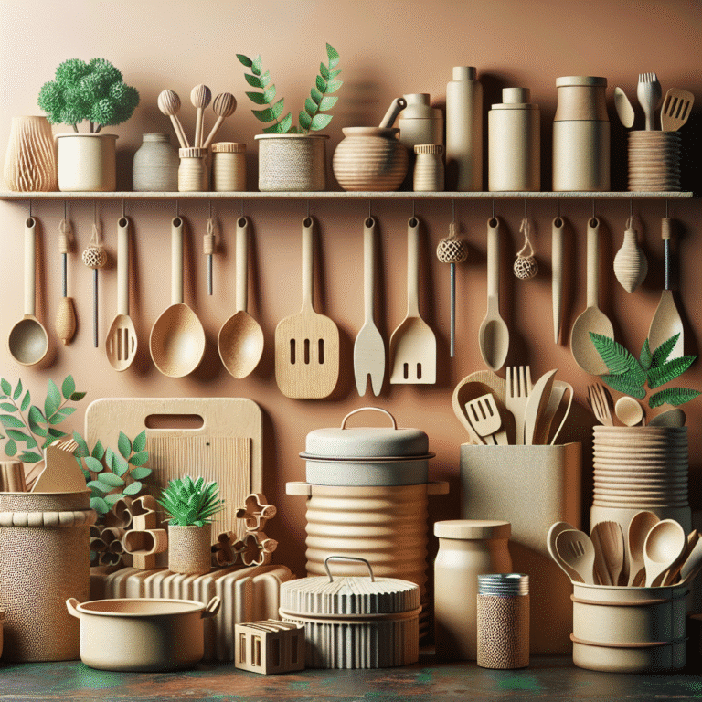 utensílios recicláveis para cozinhar