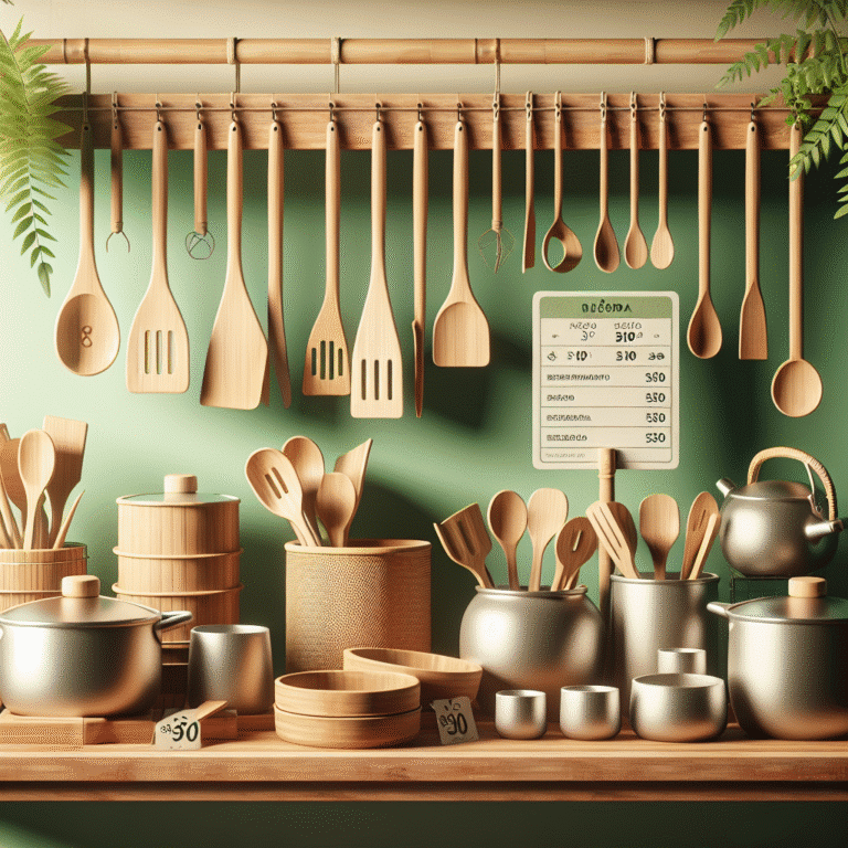 onde comprar utensílios de cozinha sustentáveis a preços acessíveis