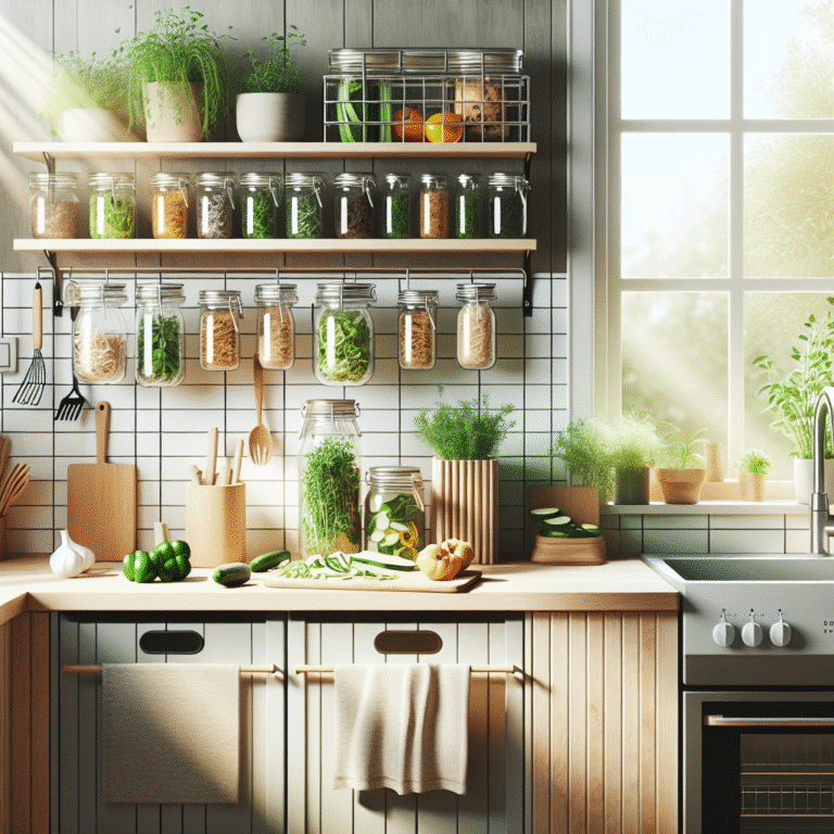 como organizar cozinha sustentável