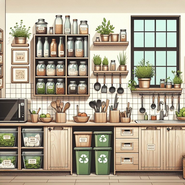 como organizar cozinha sustentável