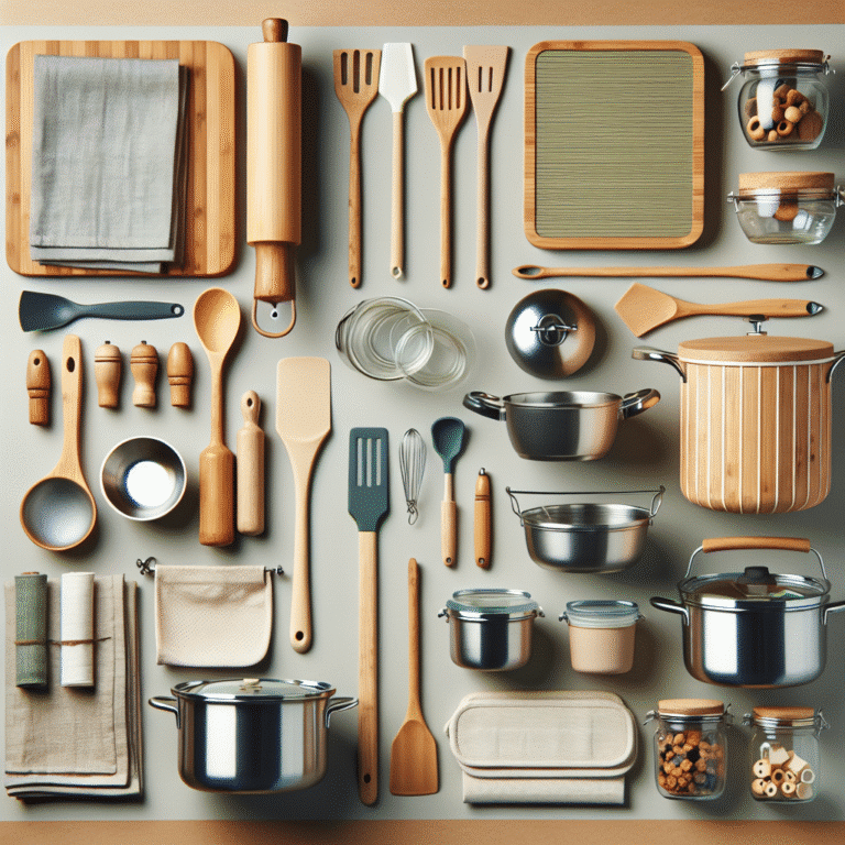 utensílios sustentáveis para cozinhar em casa